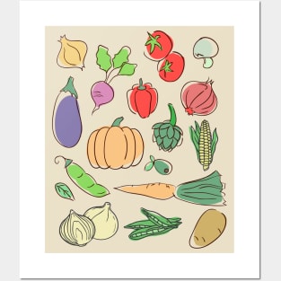 Vegetables Cottagecore Aesthetic Countrycore Farmcore Garden Posters and Art